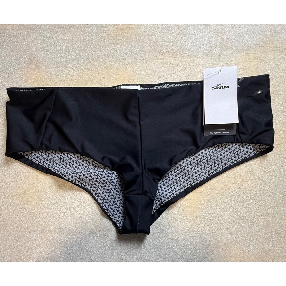Nike Hydralock Anti-Slip Bikini Bottoms Black DV0209-010 Womens XL NWT-2418